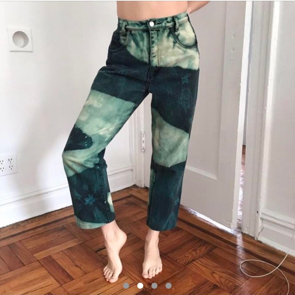 eckhaus latta inspired chemtrail squiggle pants